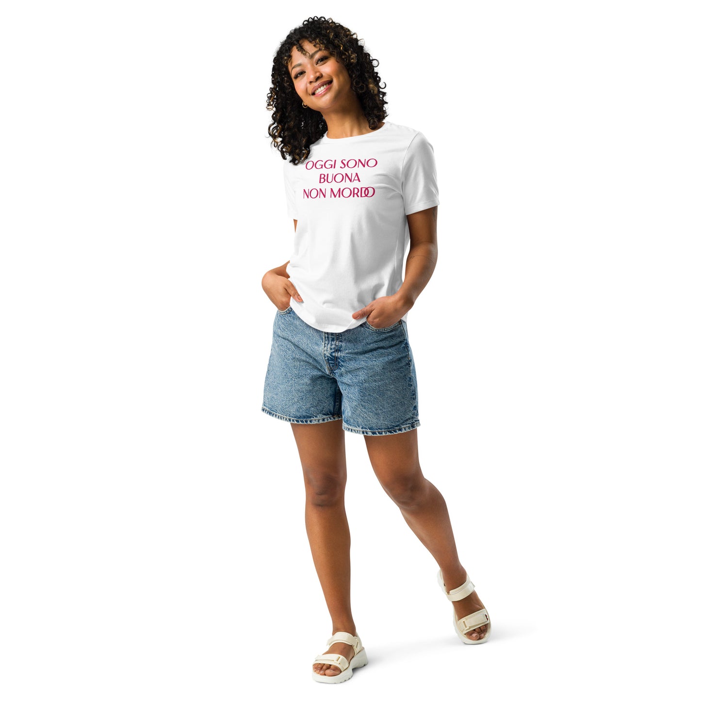 Oggi sono buona....T-Shirt Ricamata