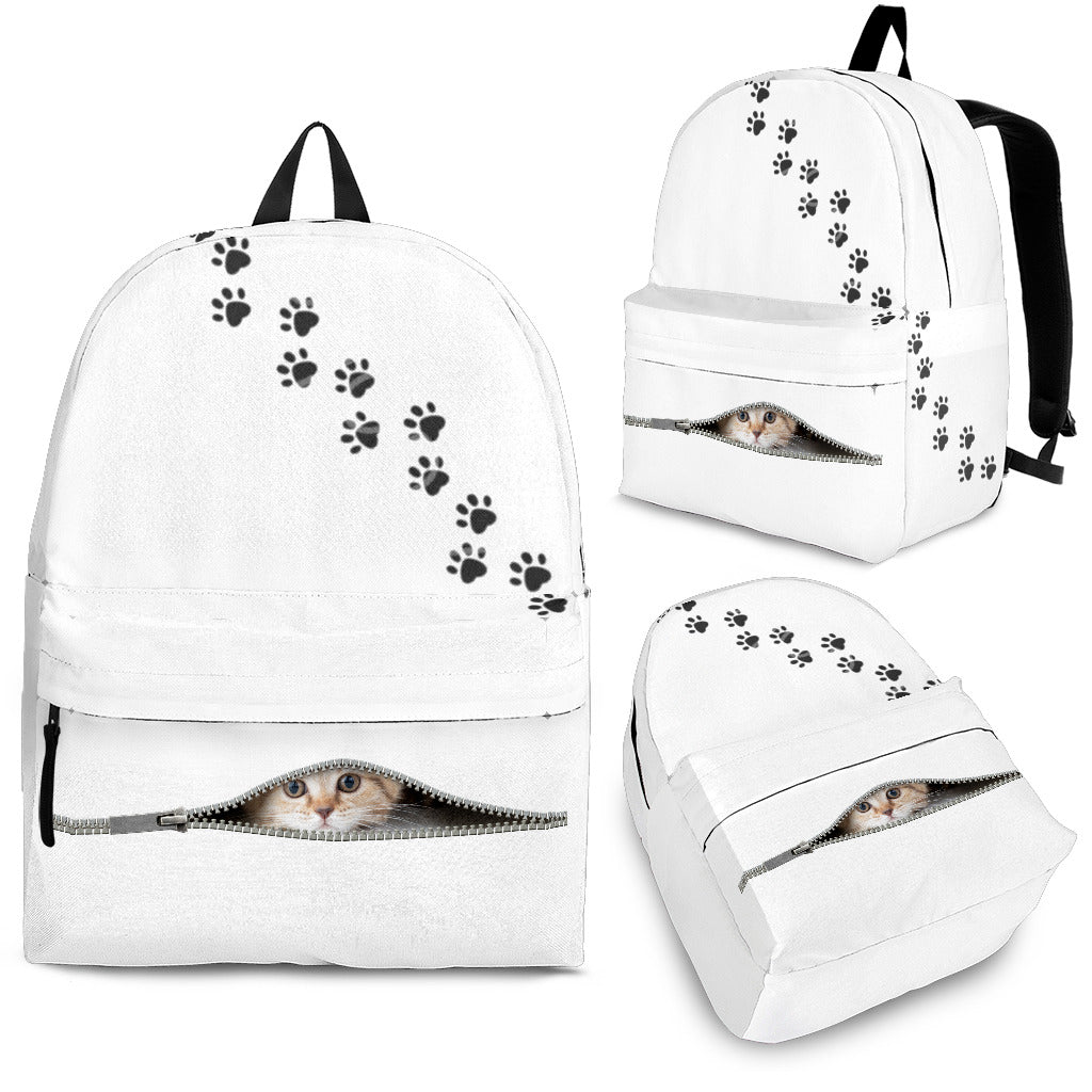 Vuole sempre stare con me ! - Zaino Bianco -