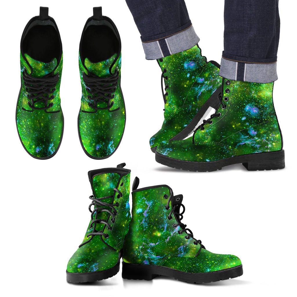 Galassia Verde - Leather Boots Uomo -