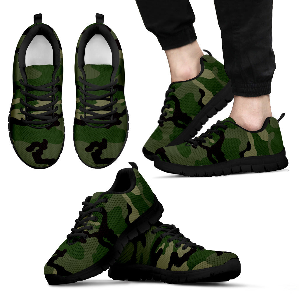 Camo - Sneakers Uomo/Suola Nera -