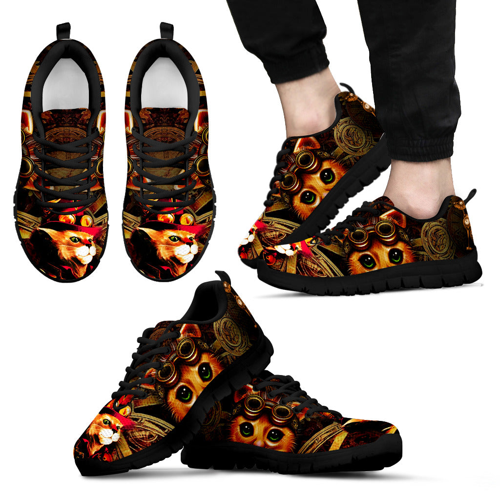Steampunk Gatto - Sneakers Uomo