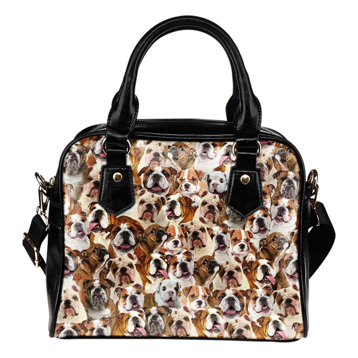 English Bulldog - Borsa con Manici e Tracolla -