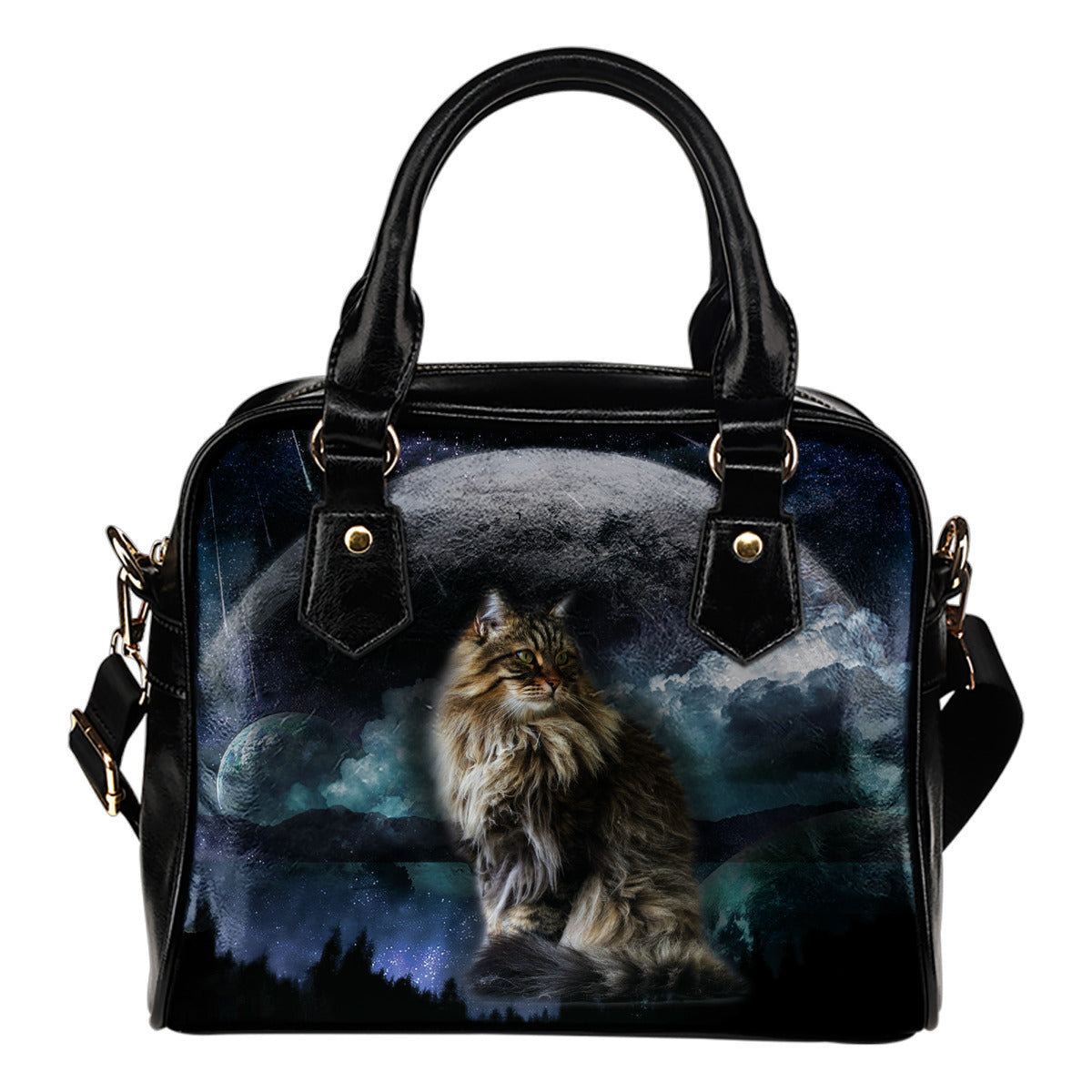 Pianeta Gatto - Borsa con manici e tracolla -