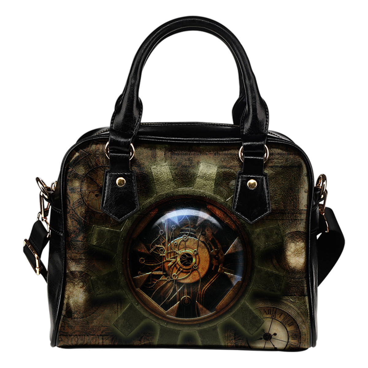 Steampunk/5 - Borsa con manici e tracolla -