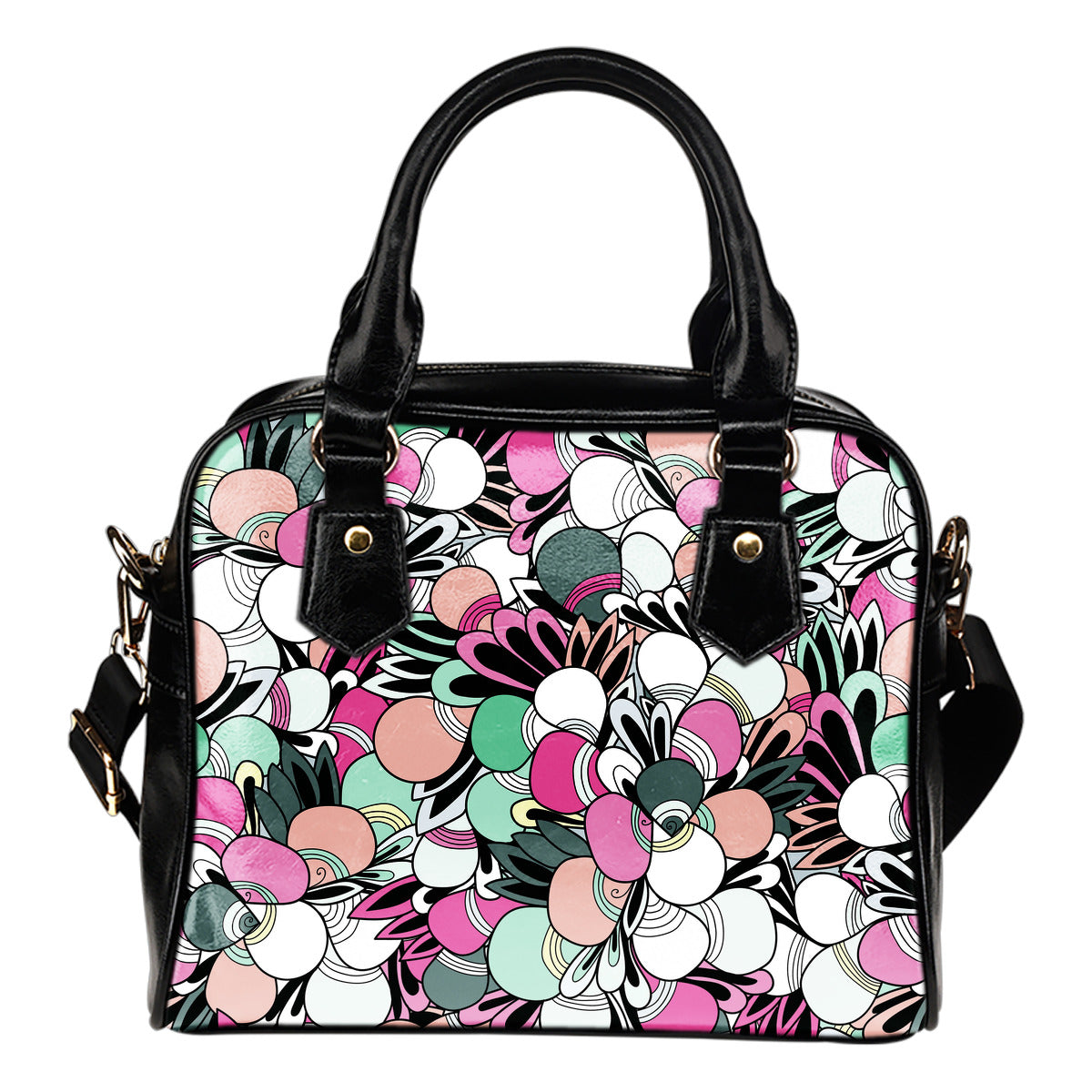 Petali - Borsa con manici e tracolla -