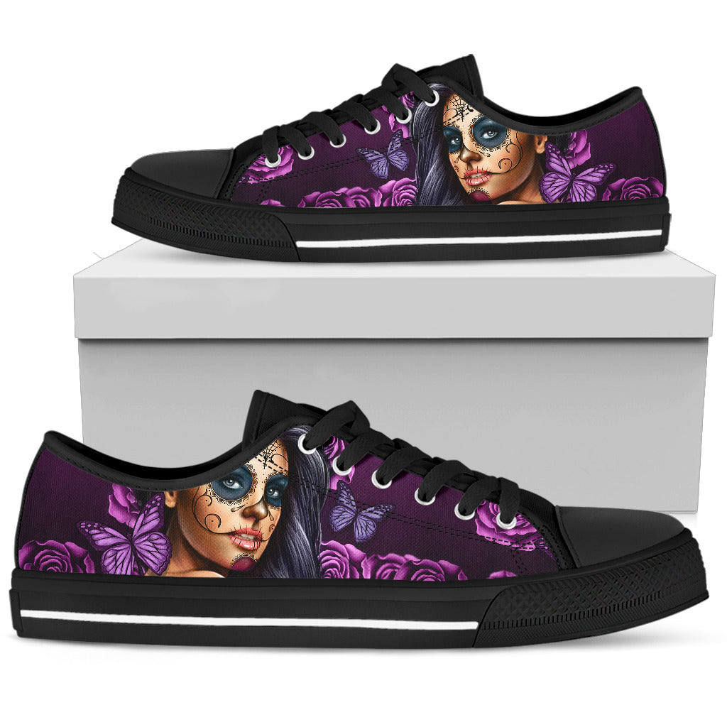 Calavira Viola - Low Top Donna /Suola Nera -