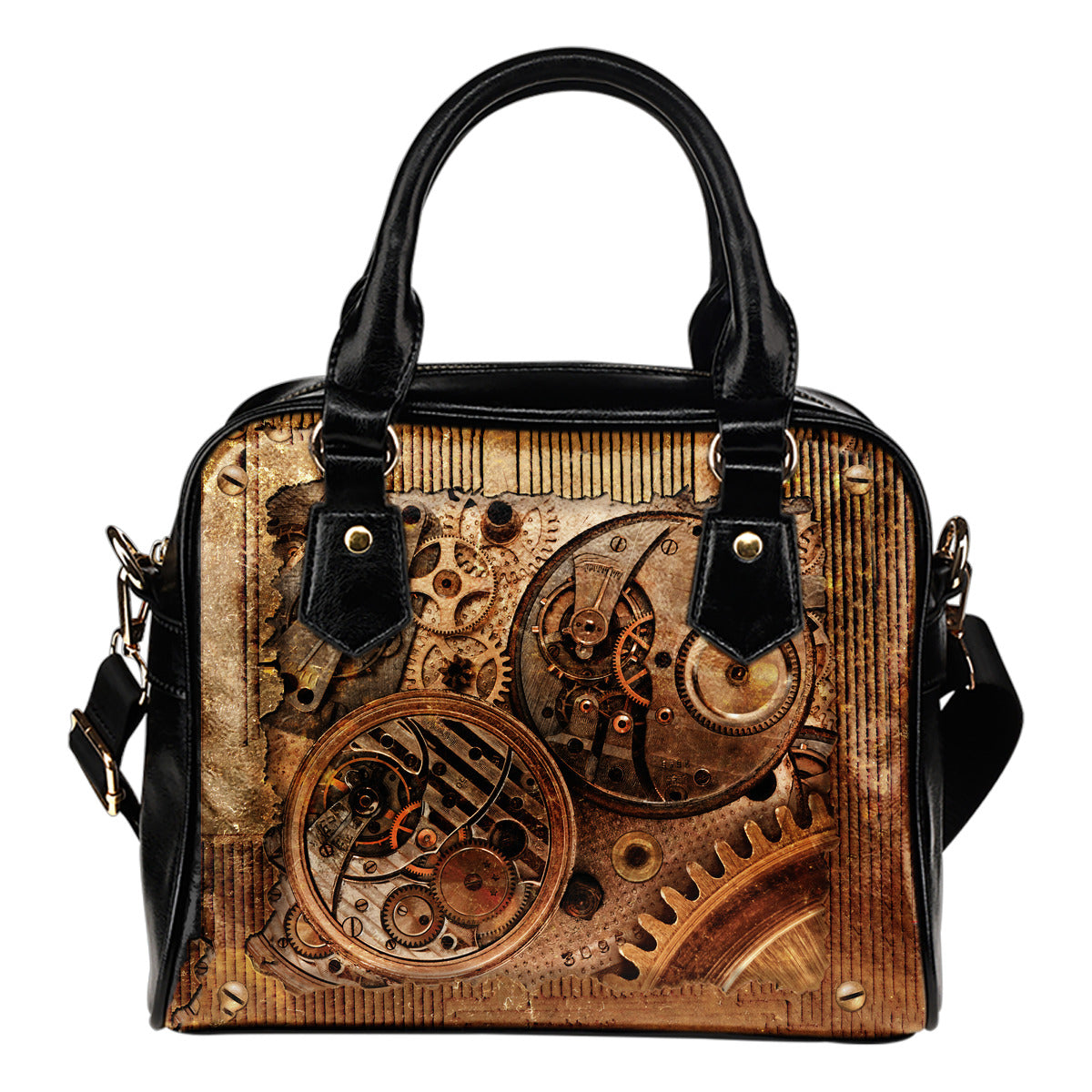 Steampunk/6 - Borsa con manici e tracolla -