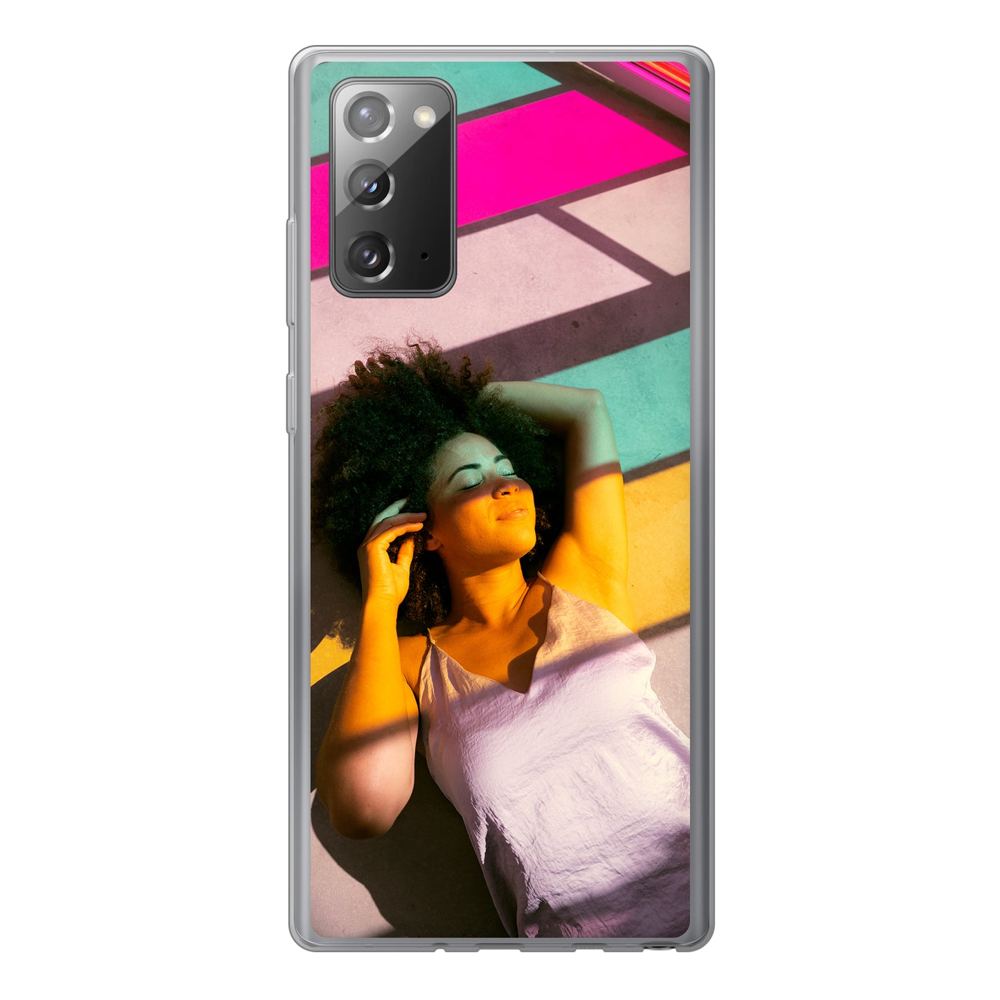 Samsung Galaxy Note 20 / Galaxy Note 20 5G Cover Morbida Trasparente - Stampa sul Retro -