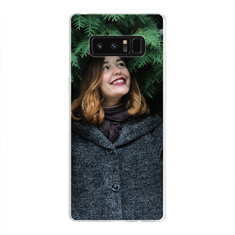 Samsung Galaxy Note 8 Cover Morbida Trasparente - Stampa sul Retro -