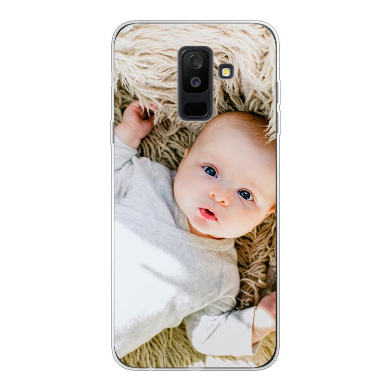 Samsung Galaxy A6 Plus (2018) Cover Morbida Trasparente - Stampa sul Retro -