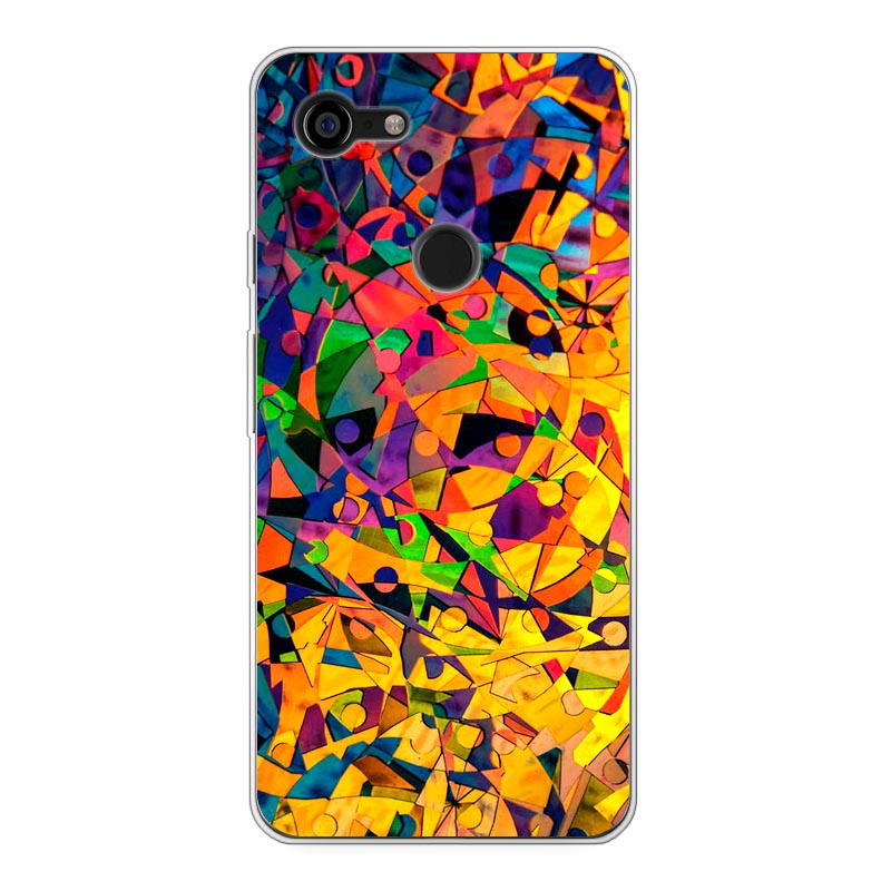 Google Pixel 3 XL Cover Morbida Trasparente - Stampa sul Retro