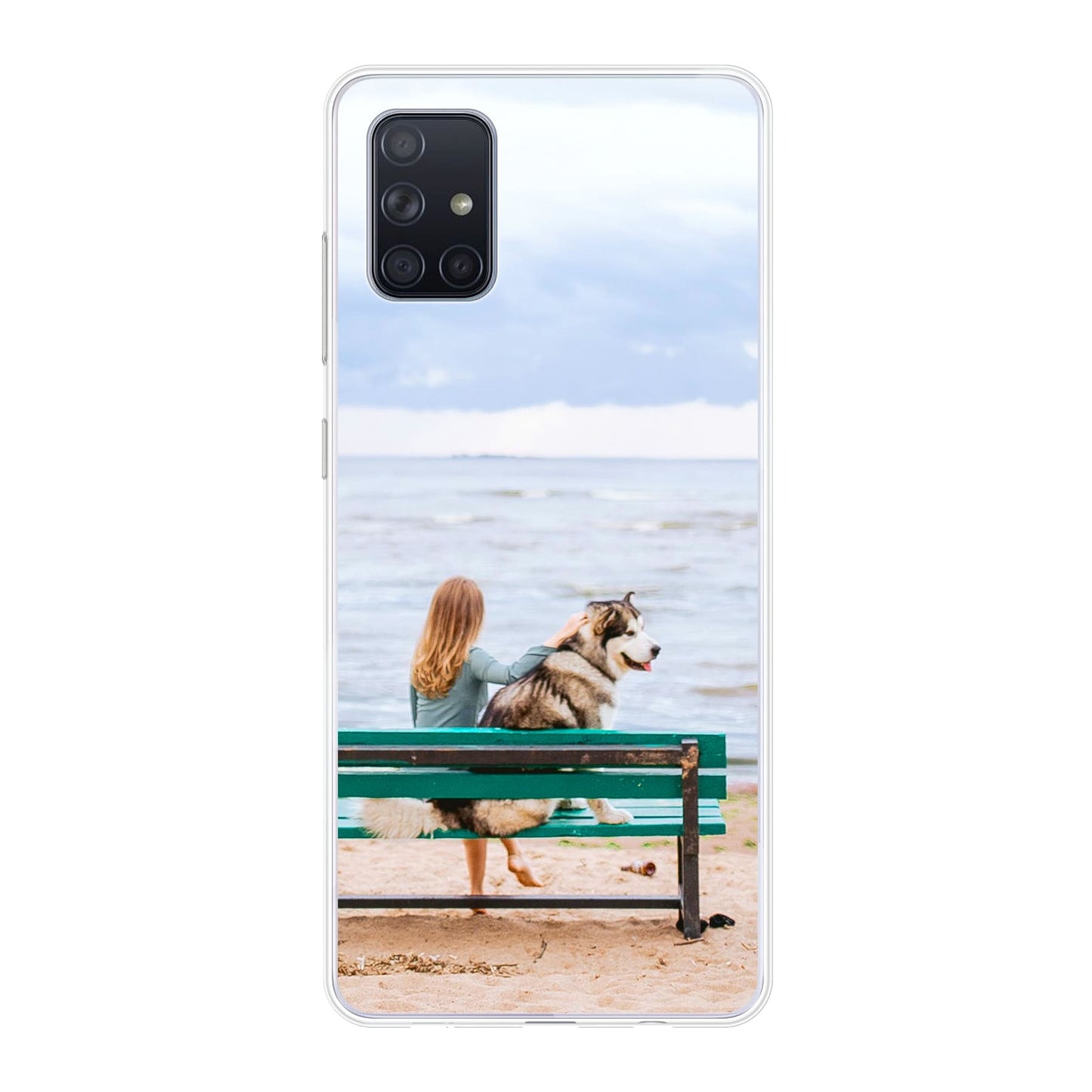Samsung Galaxy A71 4G Cover Morbida Trasparente - Stampa sul Retro -