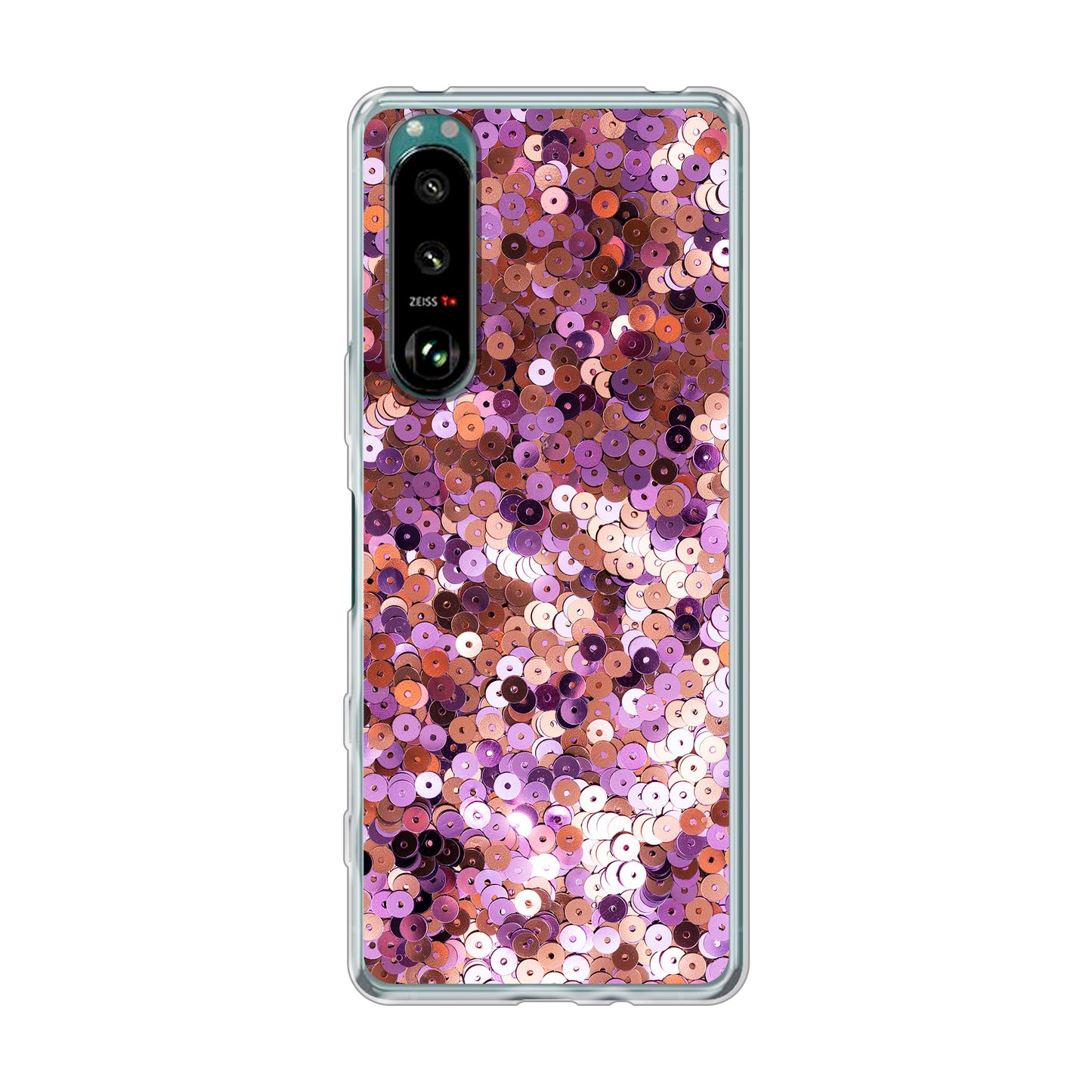 Sony Xperia 5 III Cover Morbida Trasparente -Stampa sul Retro -