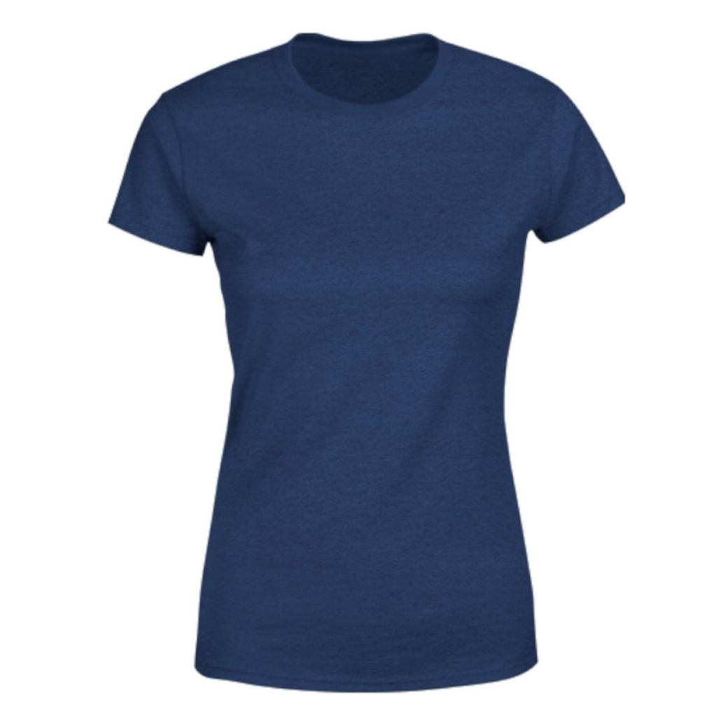 T-Shirt Donna Girocollo Blu Navy