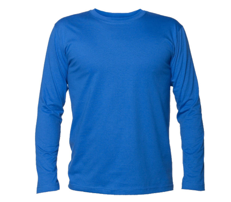 T-Shirt Unisex Manica Lunga Blu Reale