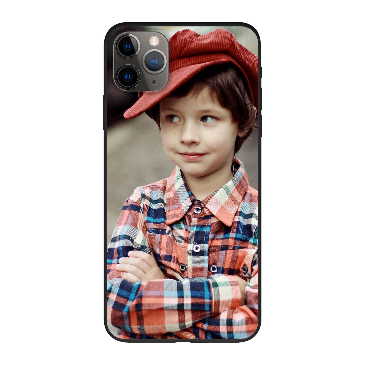 Apple iPhone 11 Pro Max Cover Morbida Biodegradabile - Stampa sul retro - Colore Nero