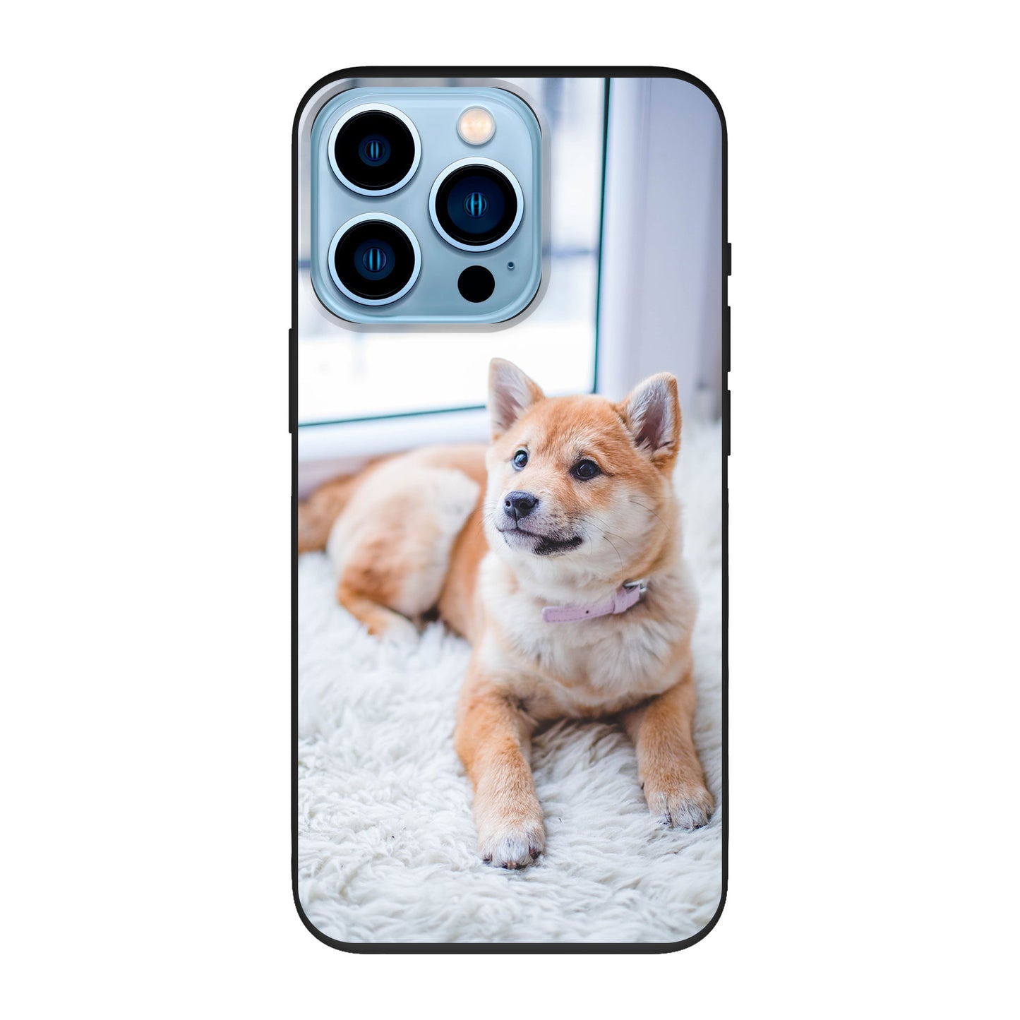 Apple iPhone 13 Pro Cover Morbida Biodegradabile - Stampa sul retro - Colore Nero