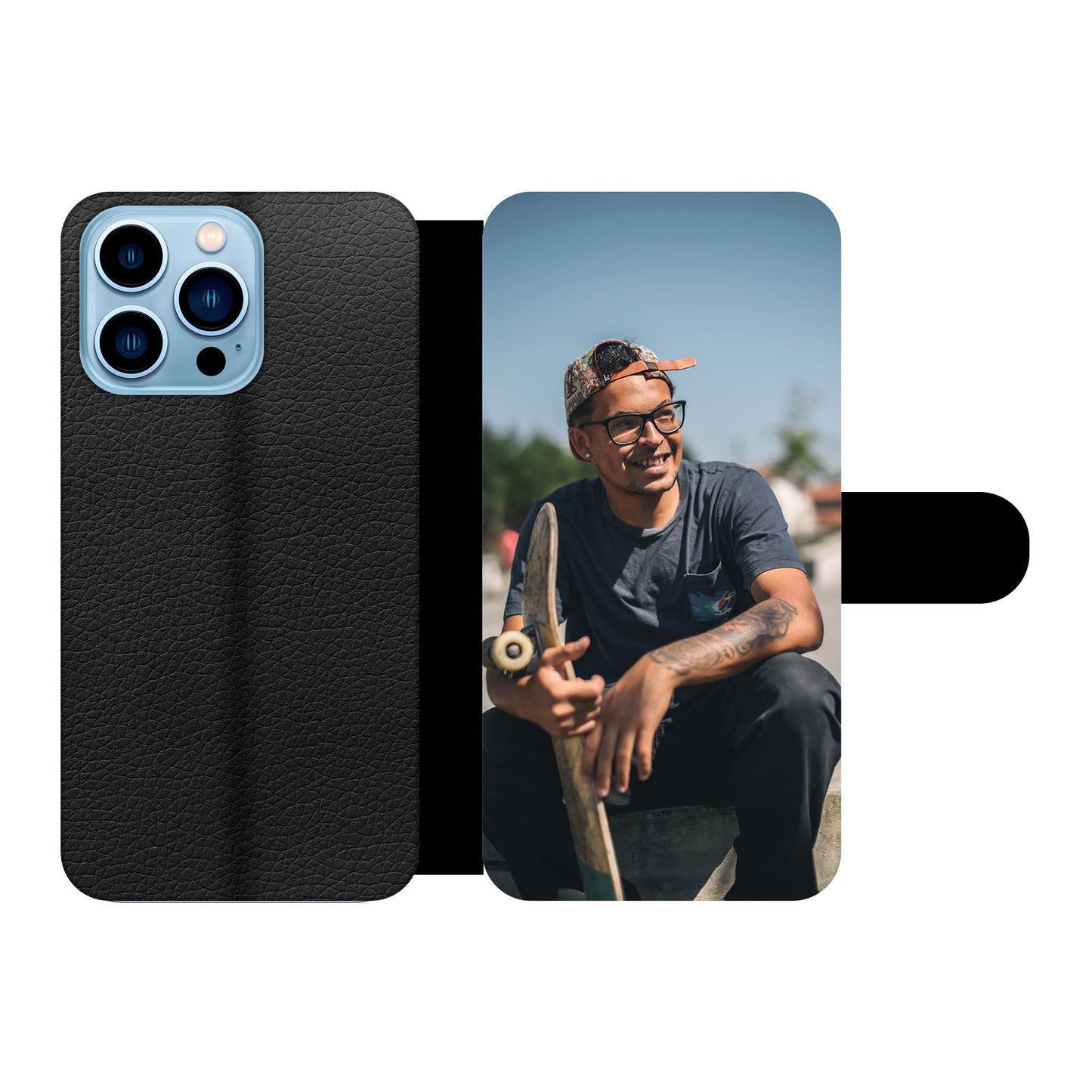 Apple iPhone 13 Pro Max Custodia a Libro - Stampa sul lato Frontale