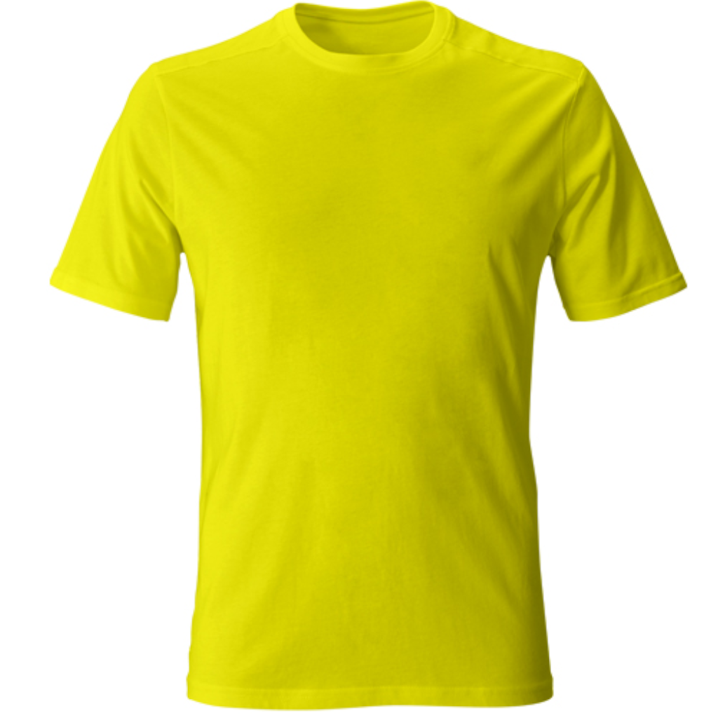 T-Shirt Unisex Girocollo Giallo