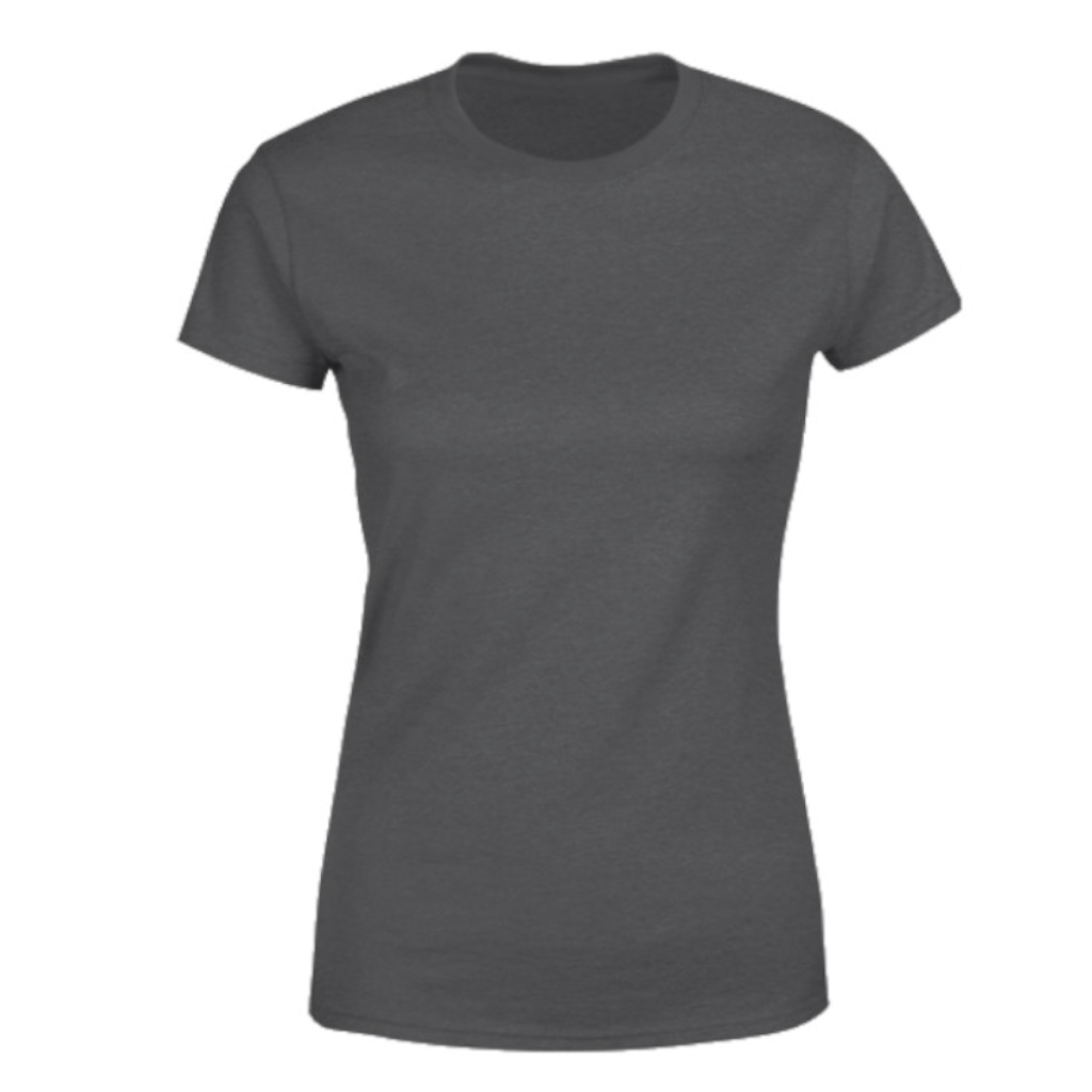 T-Shirt Donna Girocollo Grigio