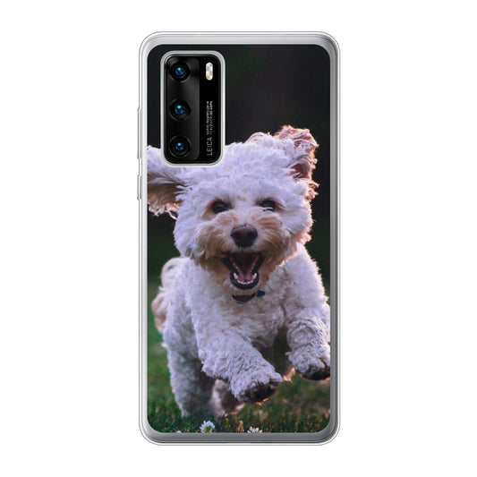 Huawei P40 Cover Morbida Trasparente - Stampa sul Retro
