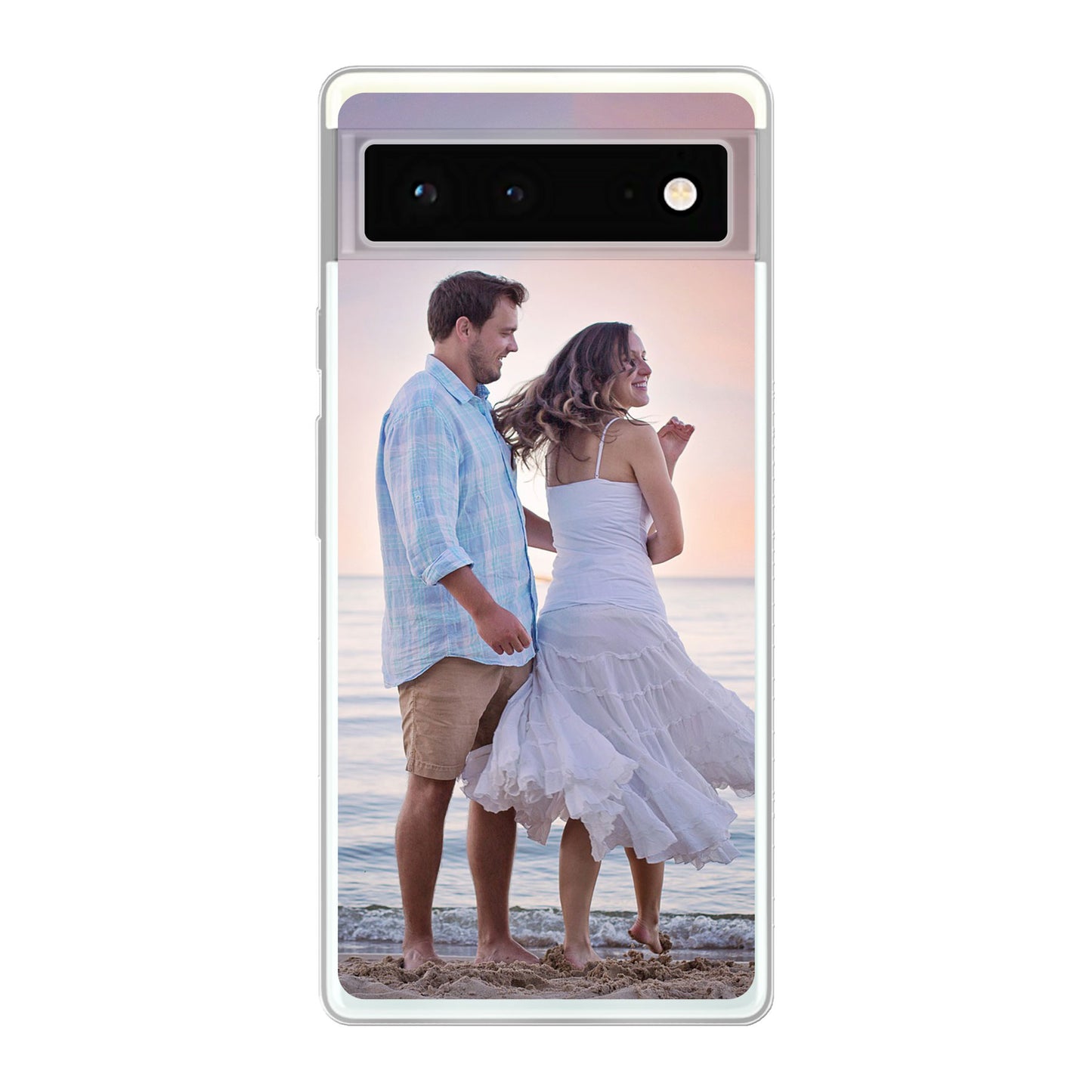 Google Pixel 6 Cover Morbida Trasparente - Stampa sul Retro