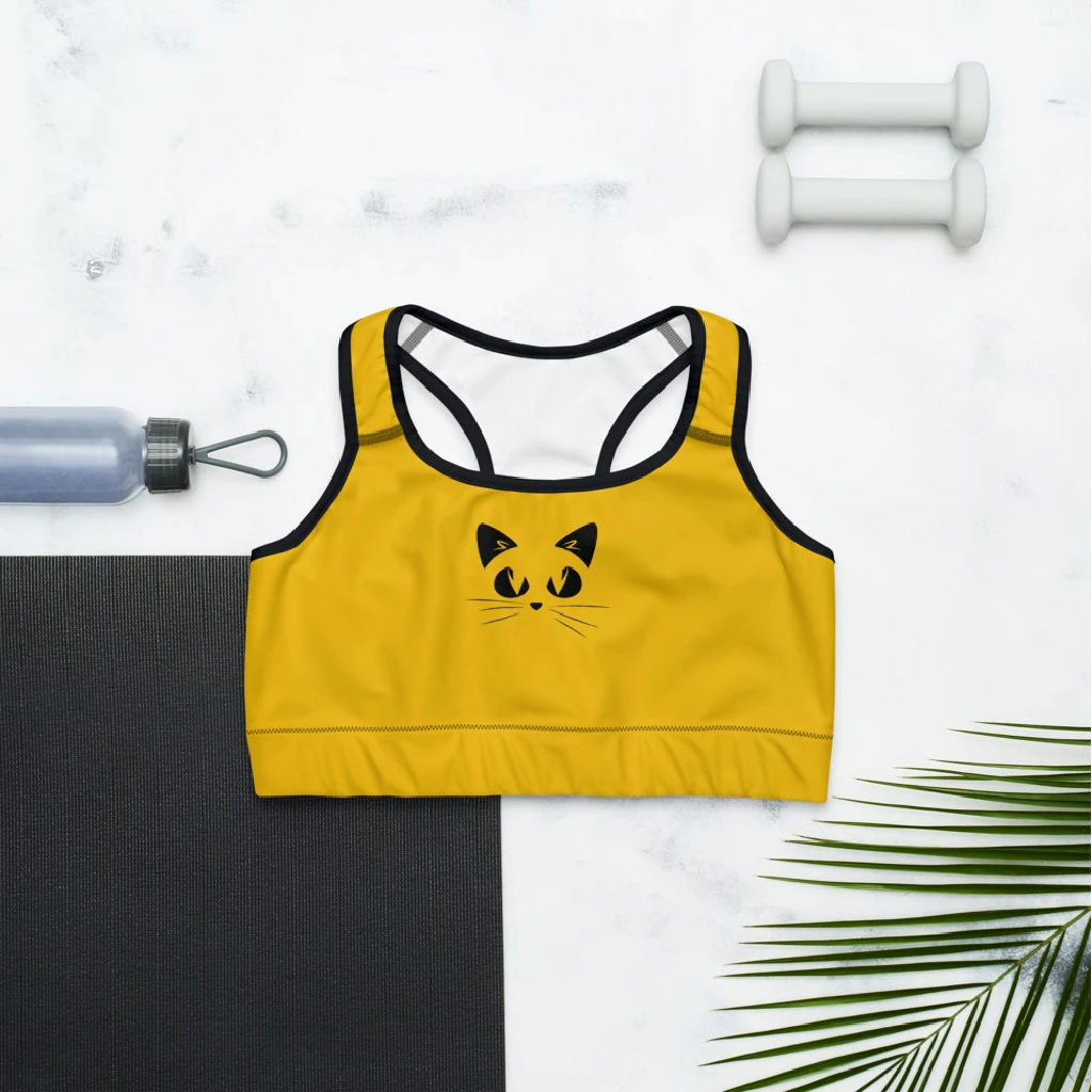 Gatto - Reggiseno Sportivo Giallo -