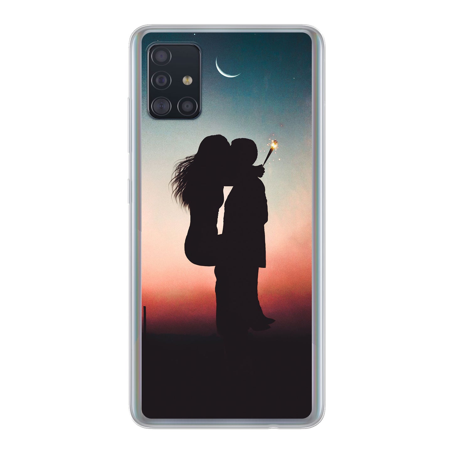 Samsung Galaxy A51 Cover Morbida Trasparente - Stampa sul Retro -