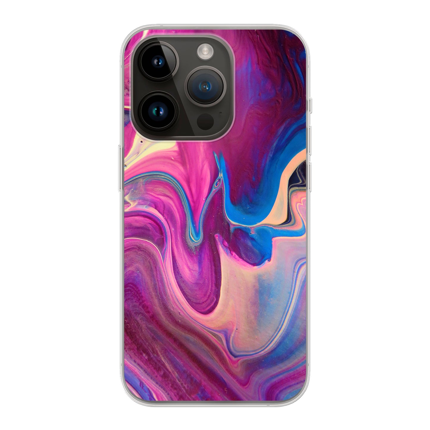 Apple iPhone 14 Pro Cover Morbida Trasparente - Stampa sul Retro