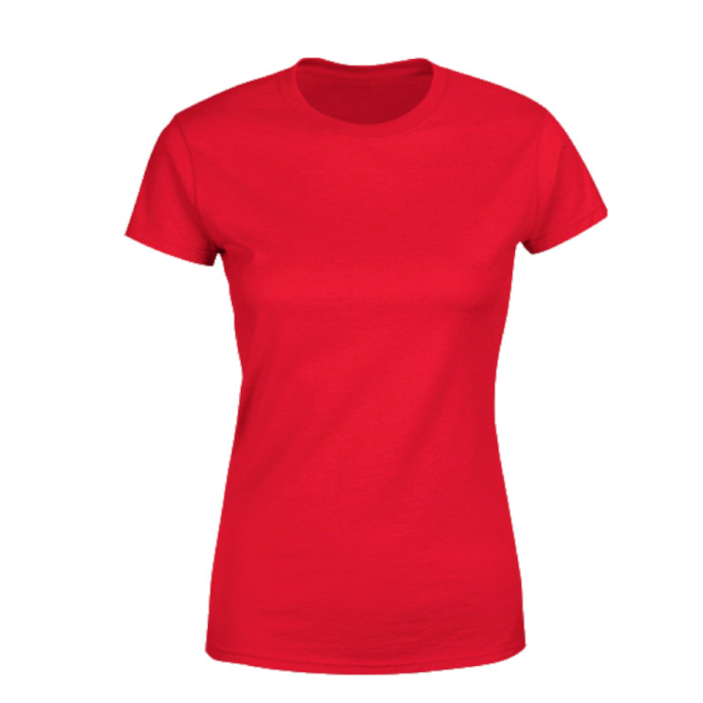 T-Shirt Donna Girocollo Rosso