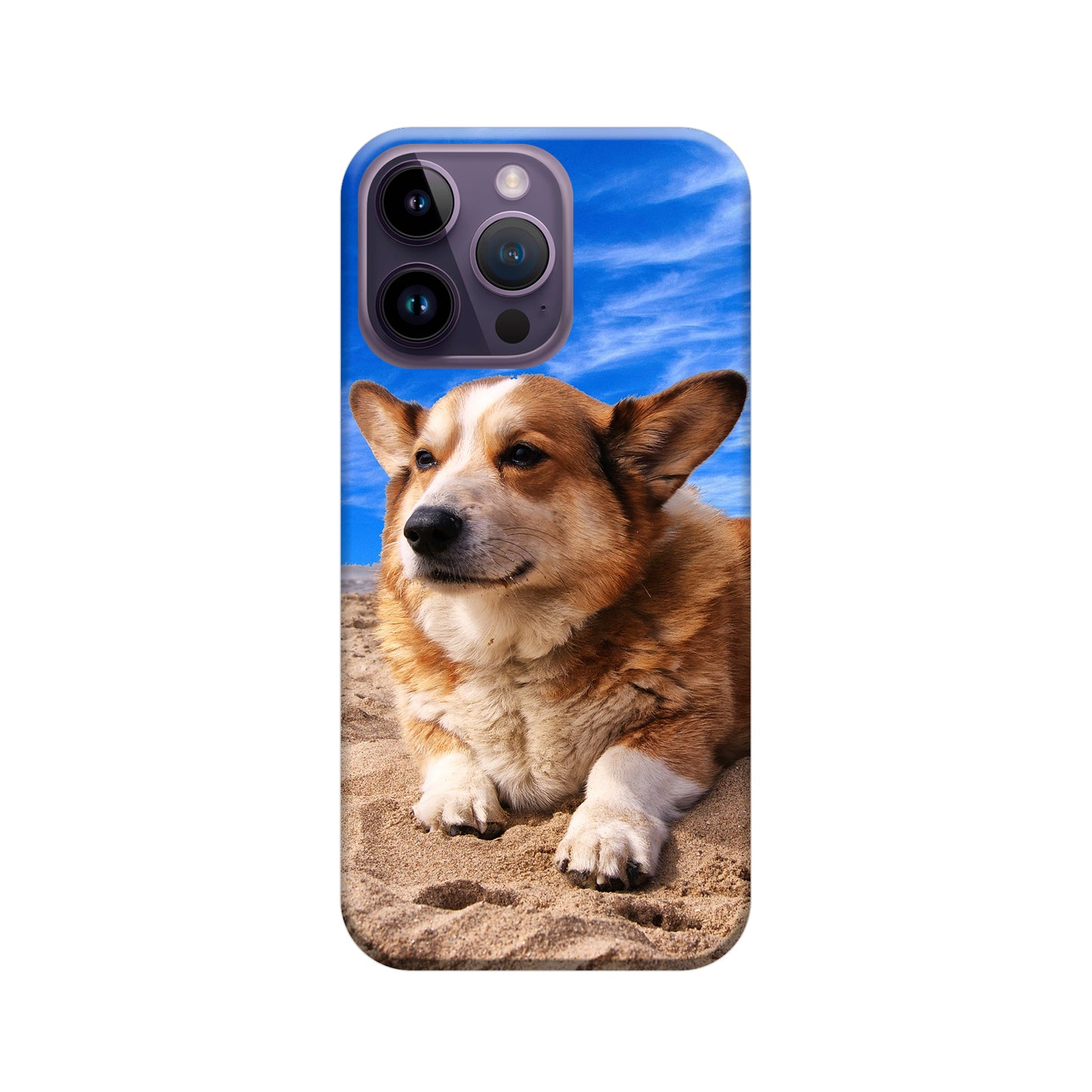 Apple iPhone 14 Pro Max Cover Rigida Lucida con inserto in Gomma - Stampa 100% su Retro e Lati