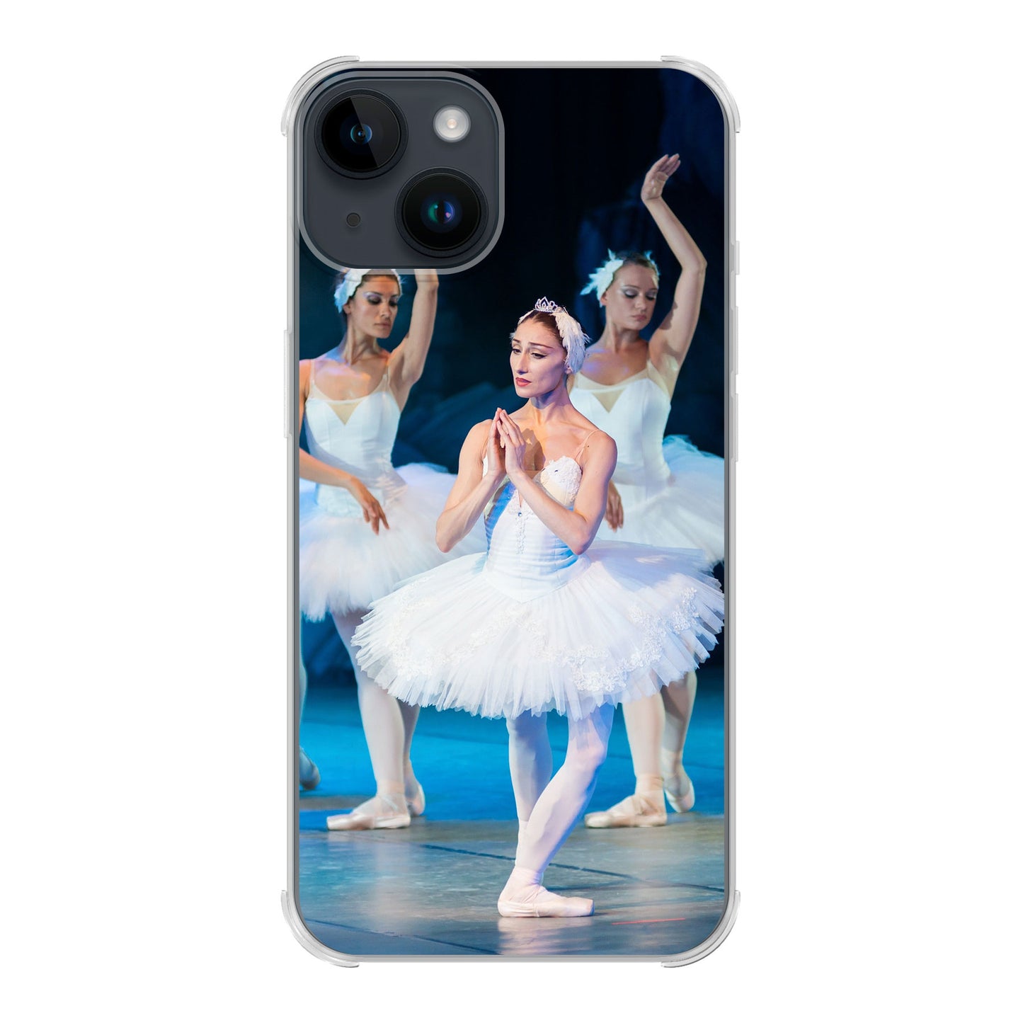 Apple iPhone 14 Cover Bumper Trasparente - Stampa sul retro