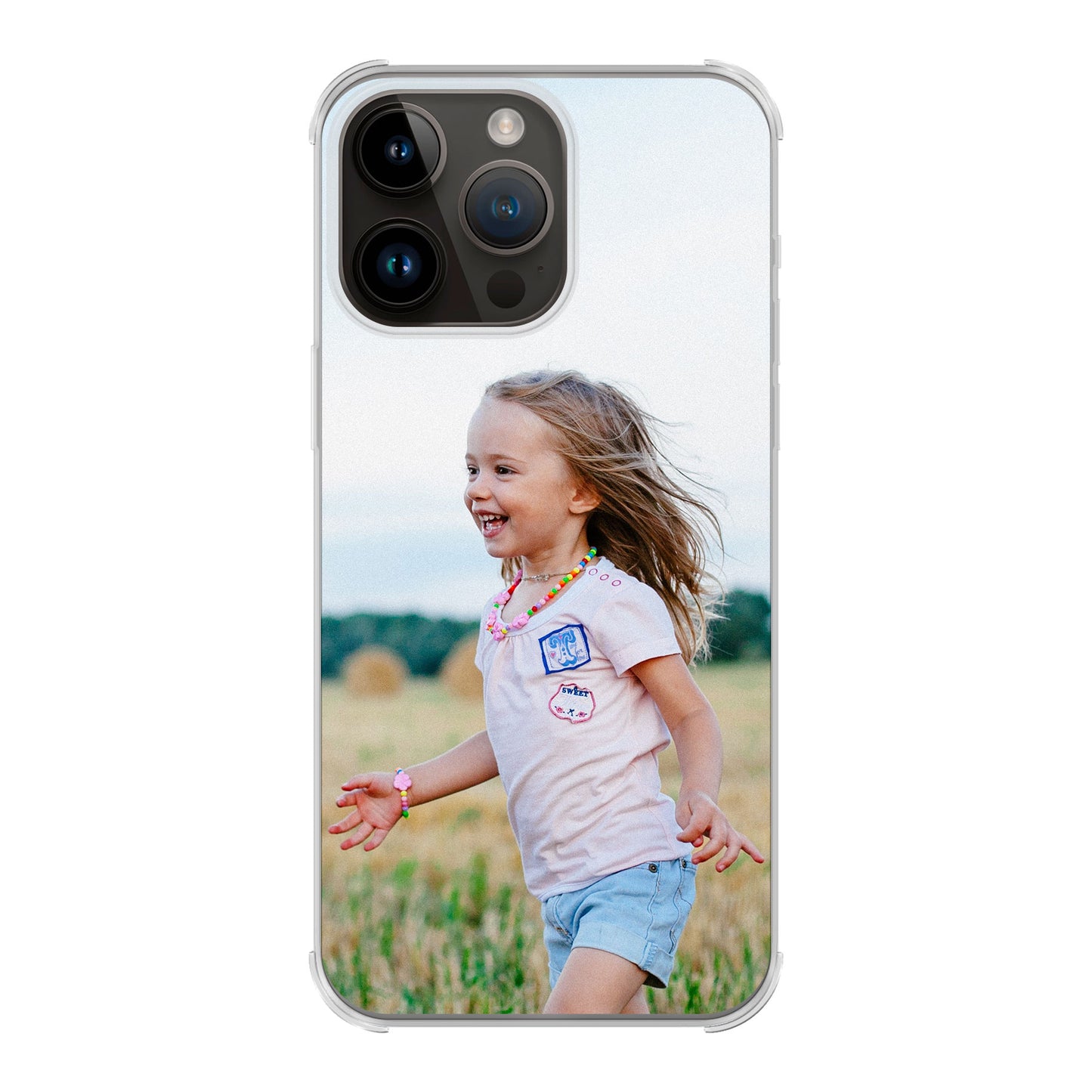 Apple iPhone 14 Pro Max Cover Bumper Trasparente - Stampa sul retro