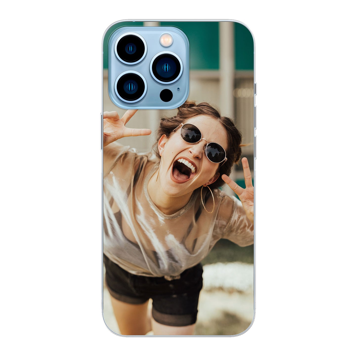 Apple iPhone 13 Pro Max Cover Rigida Trasparente - Stampa sul Retro