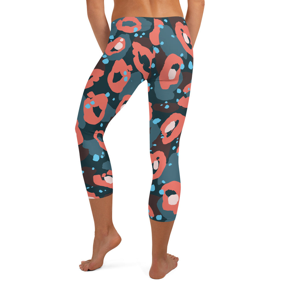 Leopardo Rosso - Capri Leggings -