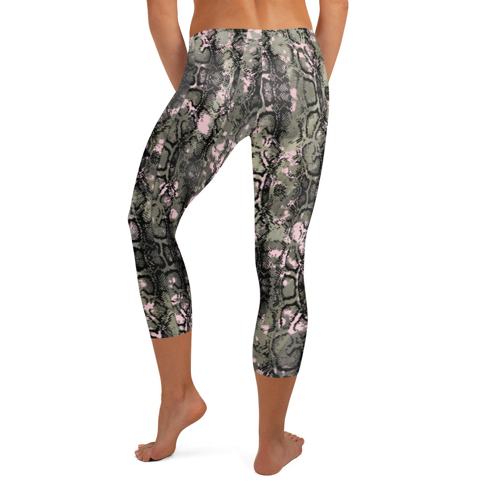 Macchie Rosa - Capri Leggings -