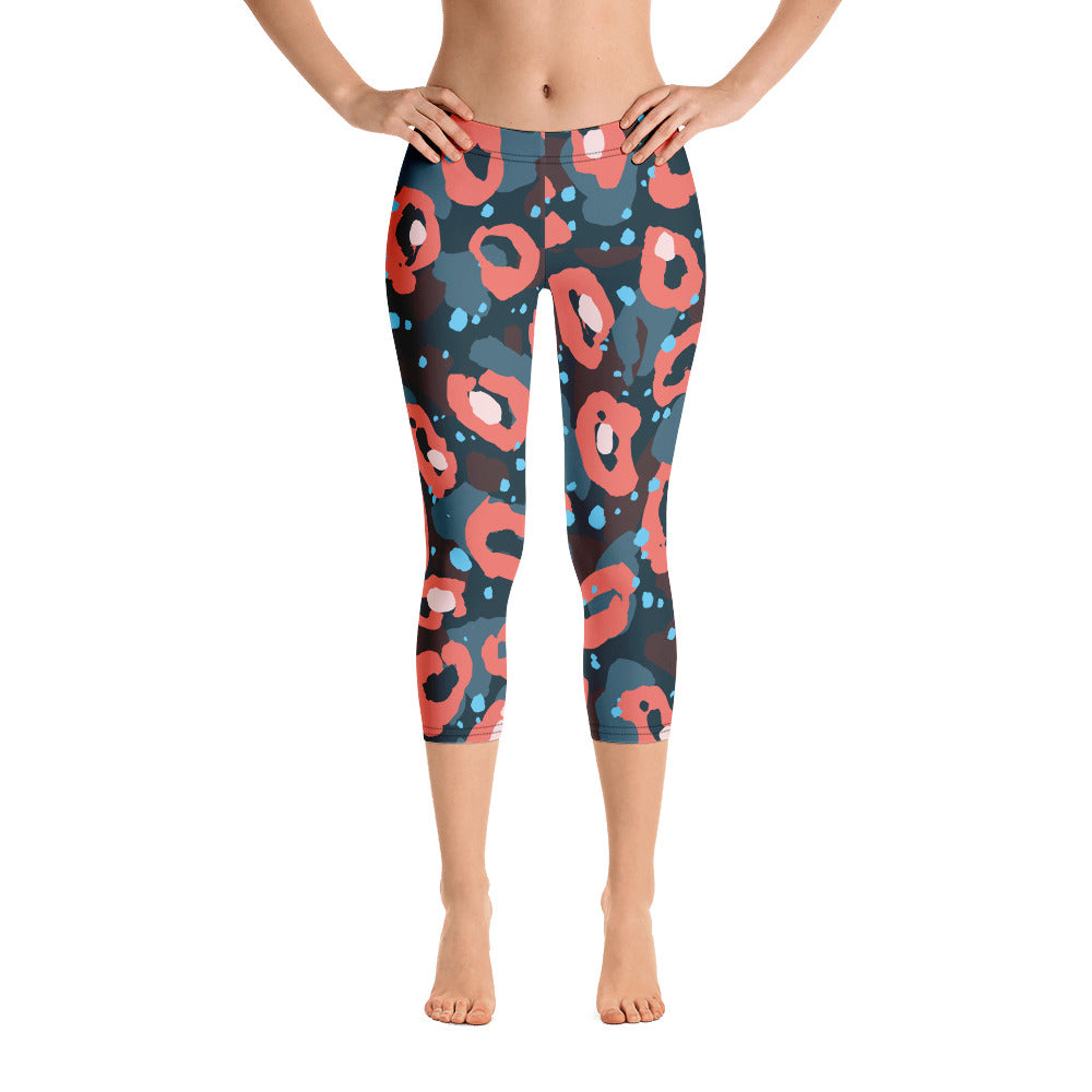 Leopardo Rosso - Capri Leggings -