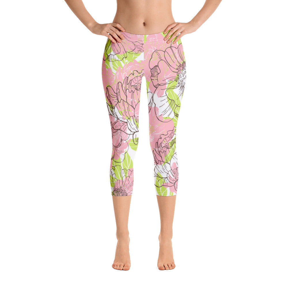 Fantasia di Fiori - Capri Leggings -