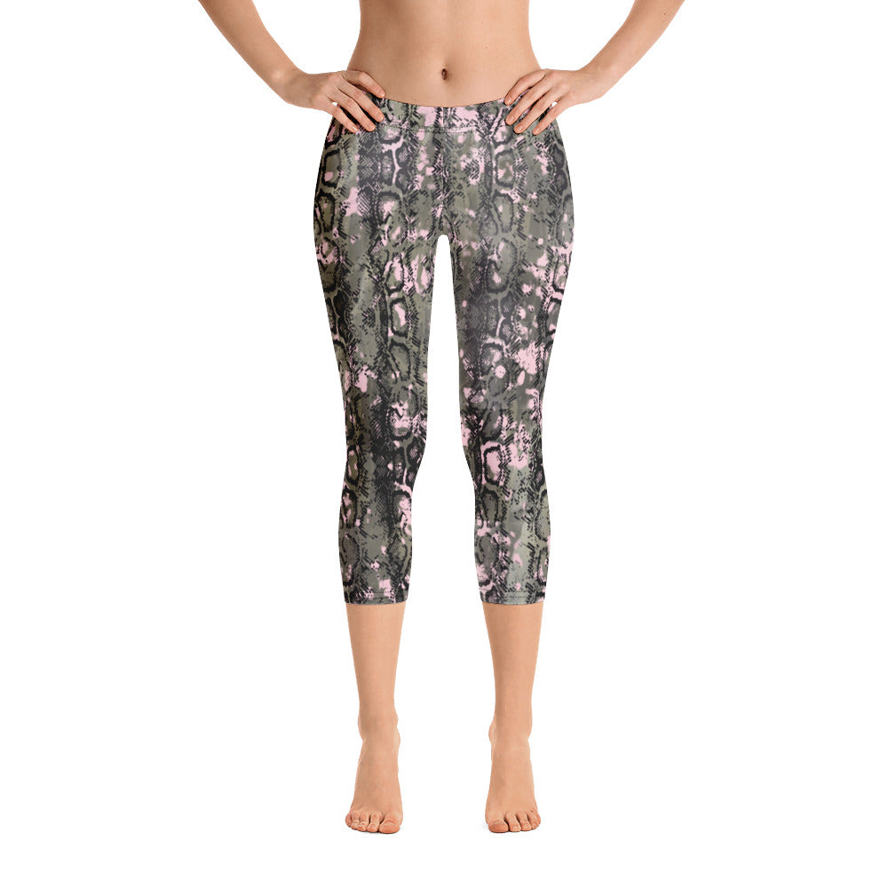 Macchie Rosa - Capri Leggings -