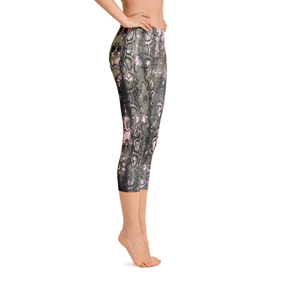 Macchie Rosa - Capri Leggings -