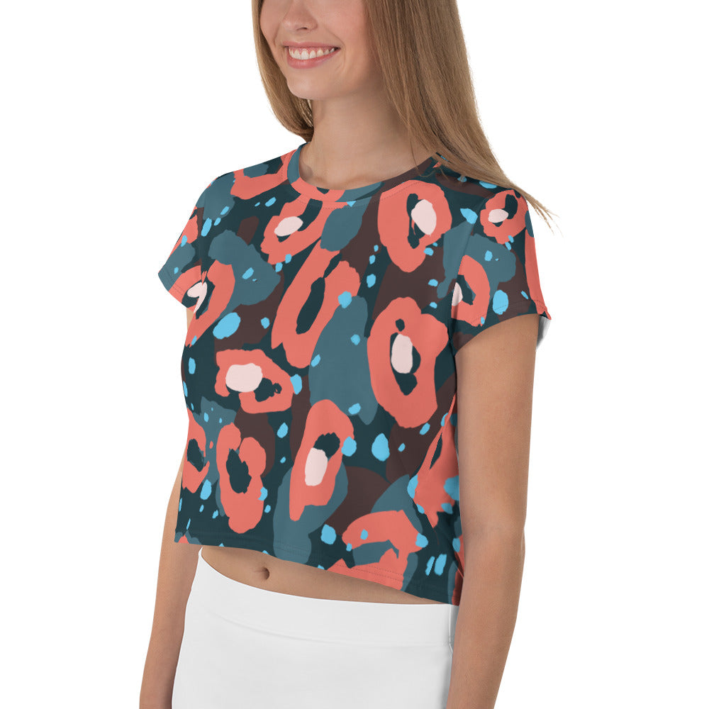 Leopardo Rosso - Crop Tee-