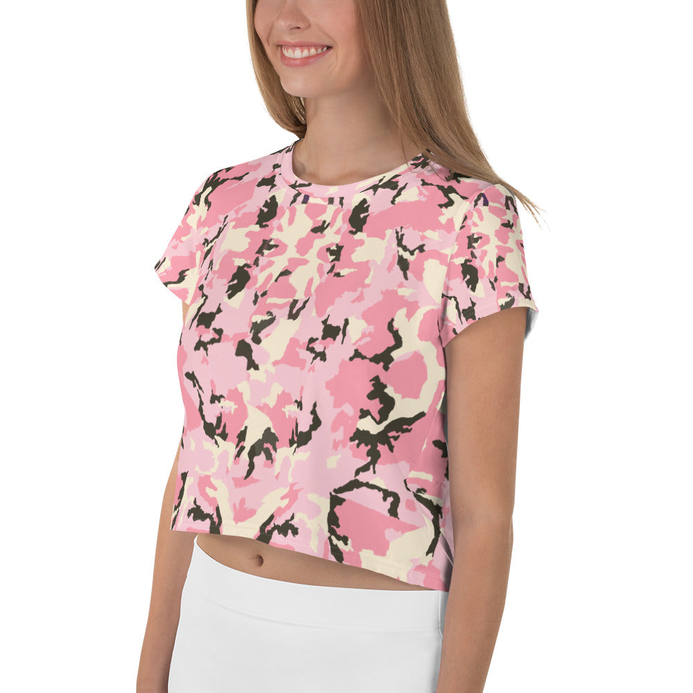Camo Rosa - Crop Tee -
