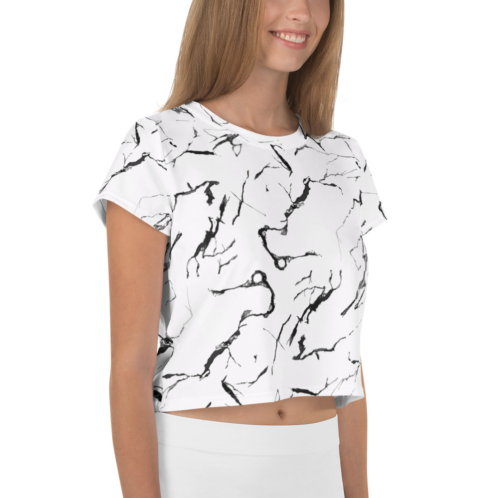 Marble- Crop Tee