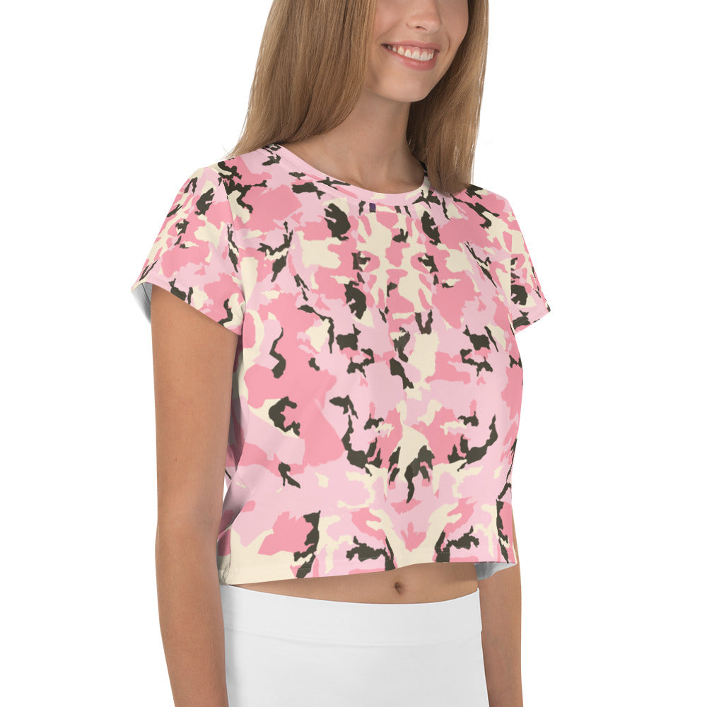 Camo Rosa - Crop Tee -