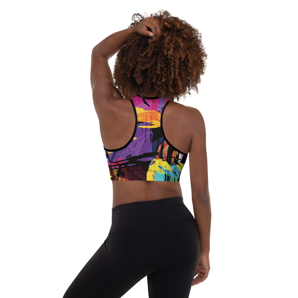 Graffiti - Reggiseno Sportivo Imbottito -