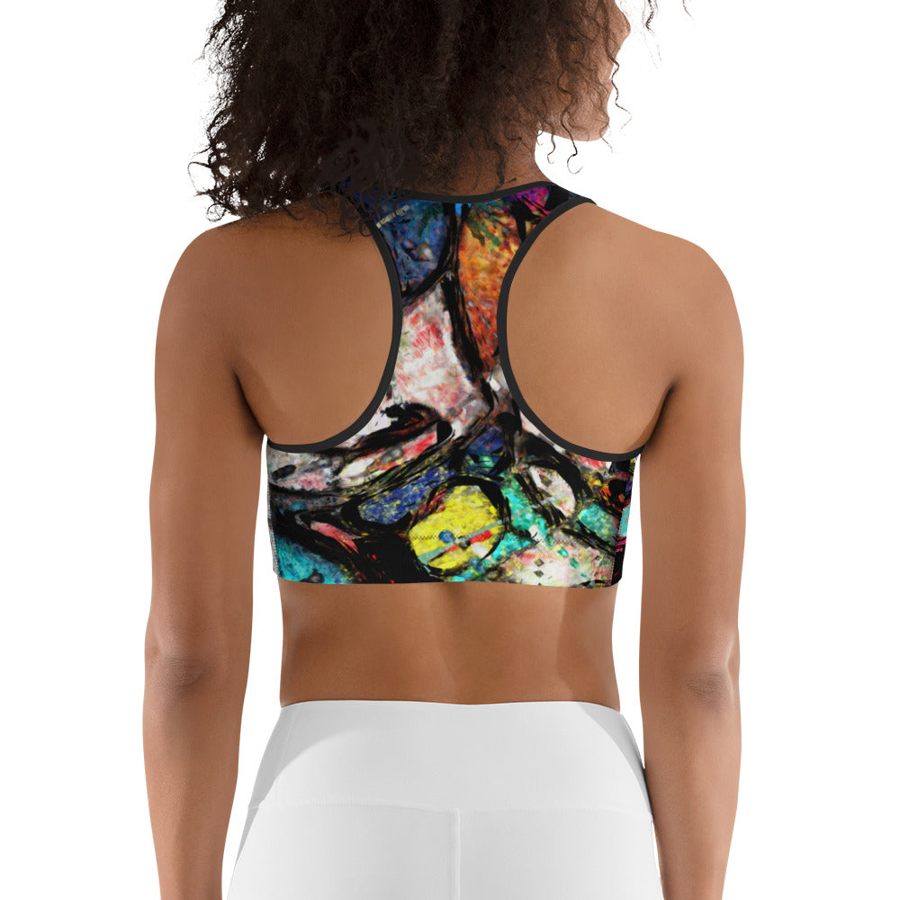 Astratto 1 - Reggiseno Sportivo