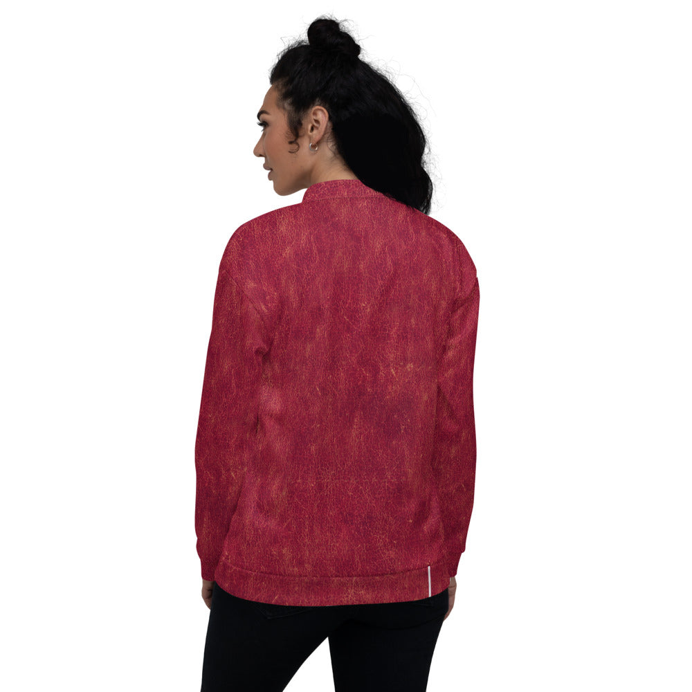 Rosso Pompei - Giacca Bomber Unisex -