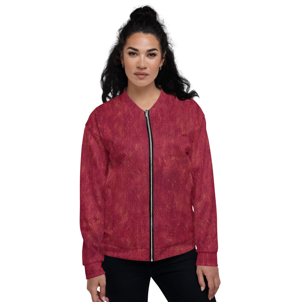 Rosso Pompei - Giacca Bomber Unisex -