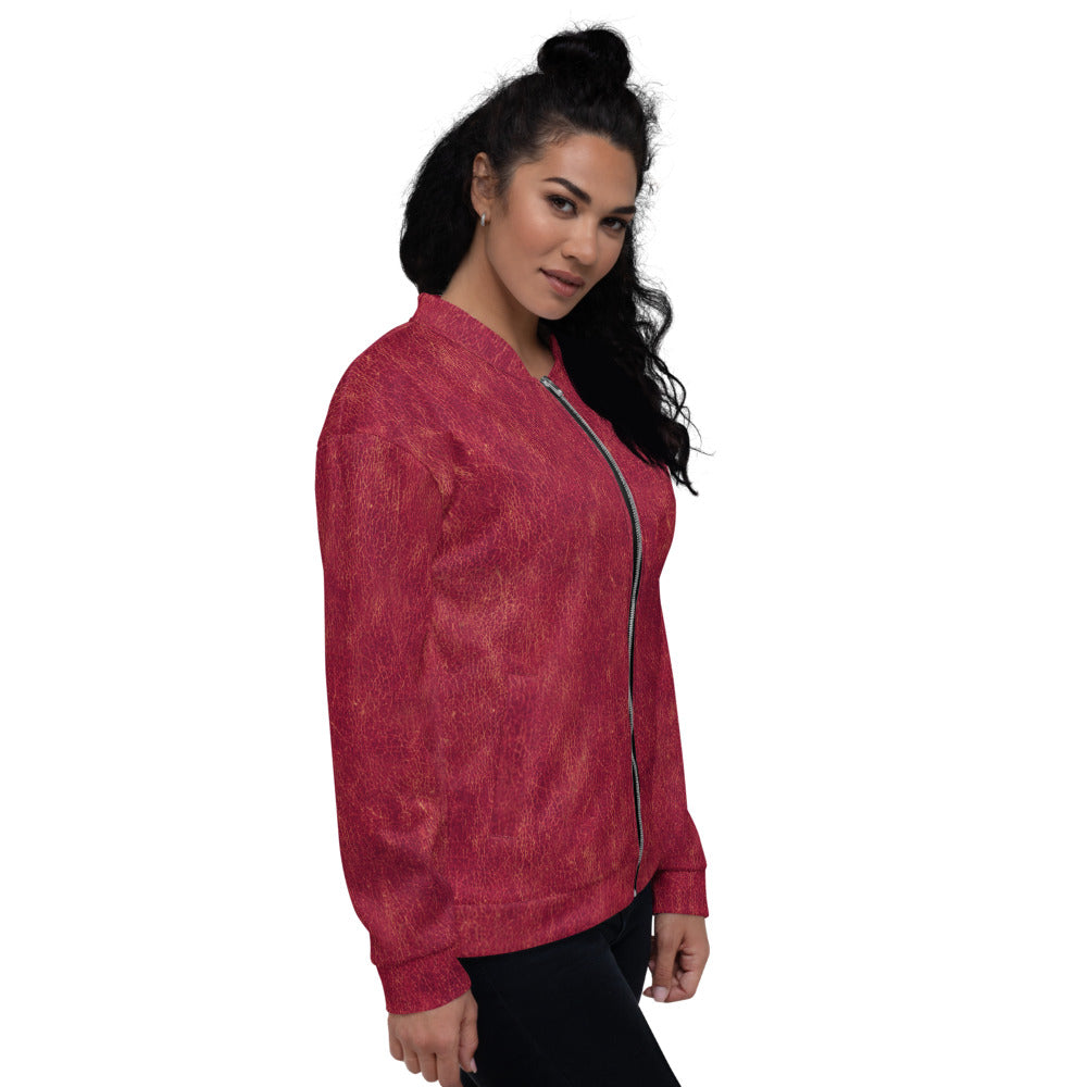 Rosso Pompei - Giacca Bomber Unisex -