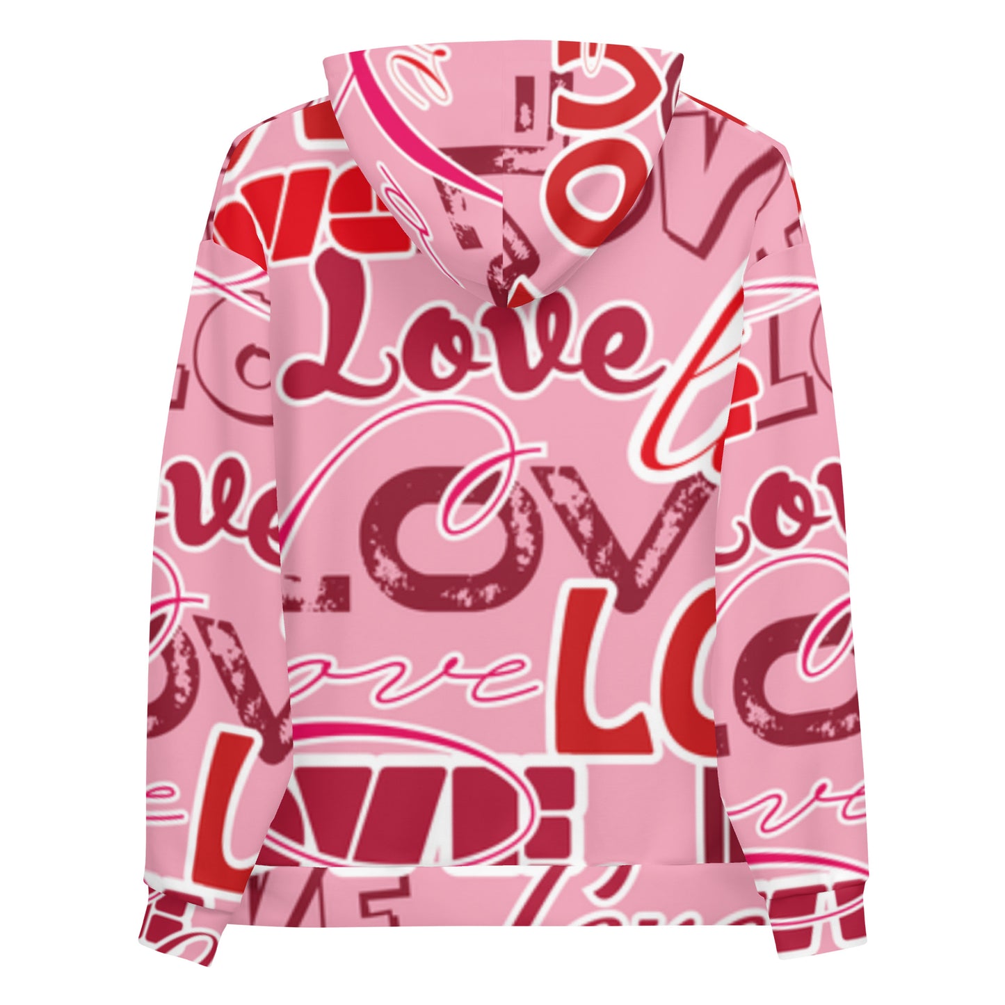 Love Rosa - Felpa Unisex con Cappuccio